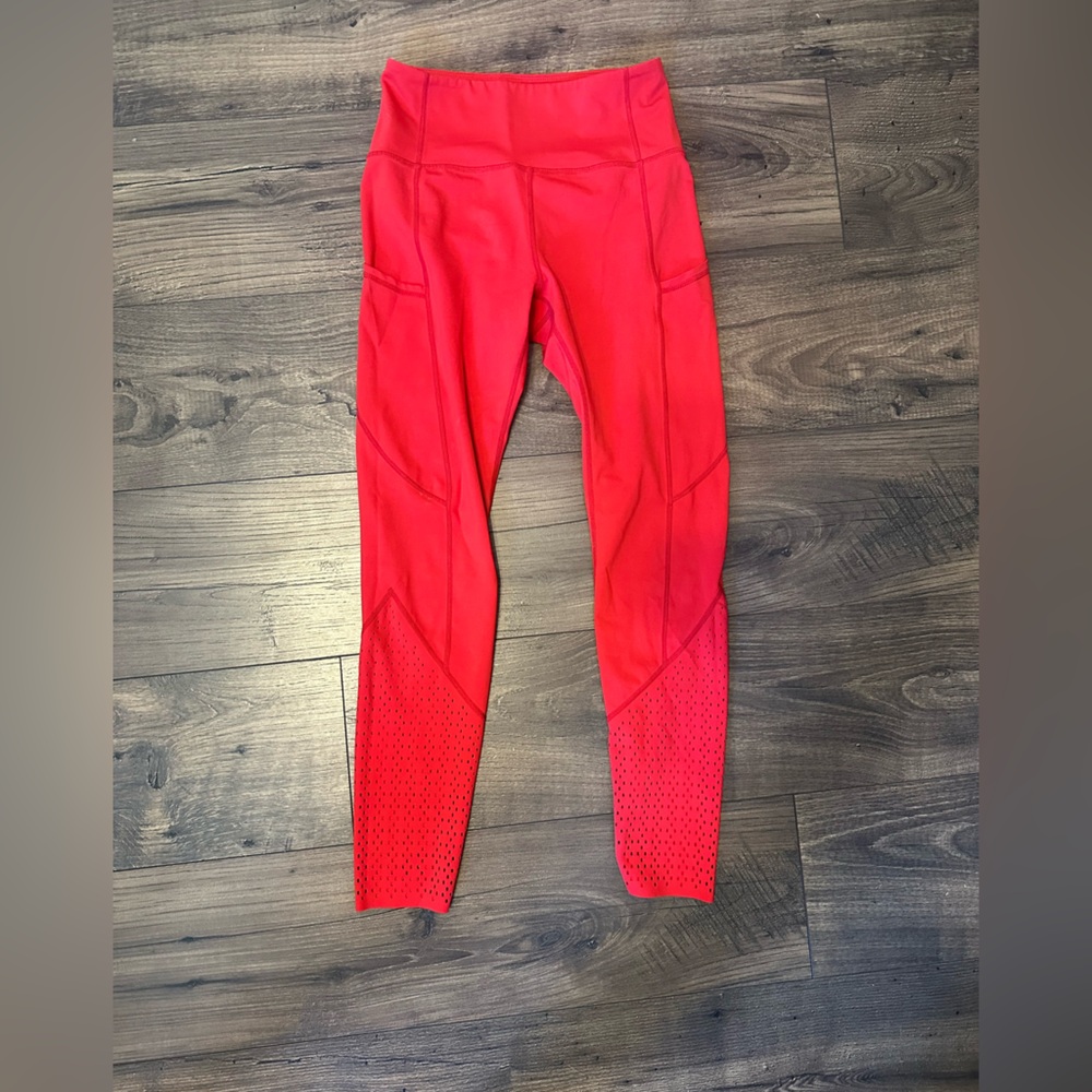 Zyia Light and Tight red leggings